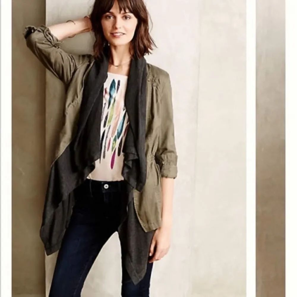 Anthropologie Hei Hei Cascade Anorak Utility Jacket Casual Festival Concert Boho